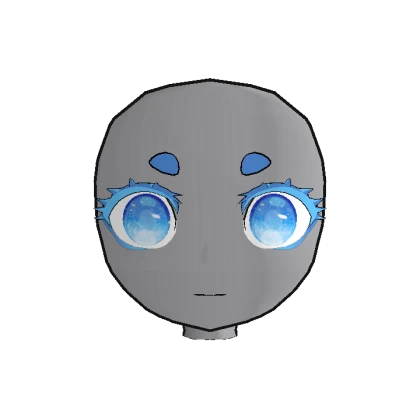 (Dynamic) Chibi Head (Blue Sparkle)