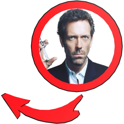 Dr House Red Meme Circle