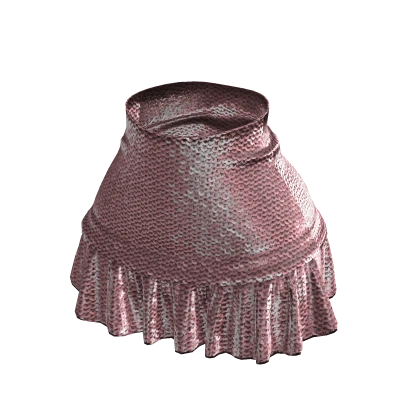 Sequin Flounce Miniskirt (Pink)