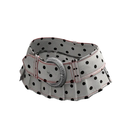 Polka Dot Micro Belt Skirt