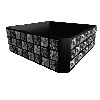 black & white pyramid studded rave bracelet 1.0