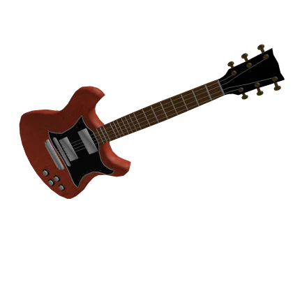 Red Double-cut Electric Guitar Accessory