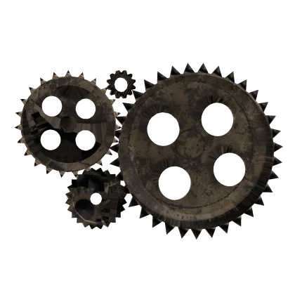 Screws Loose / Rusty steampunk hair clip