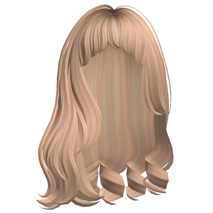 Long n' Sweet Hair w/ Curtain Bangs (Honey Blonde)