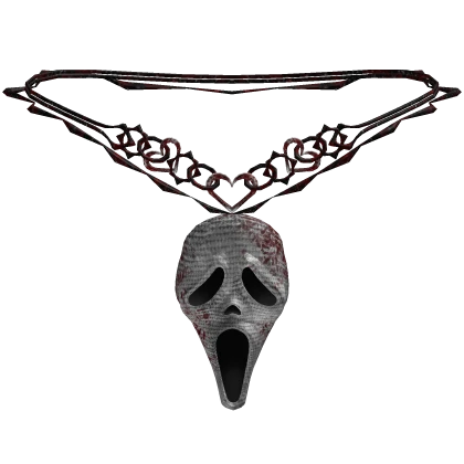 Bloody Screaming Ghost Necklace 1.0