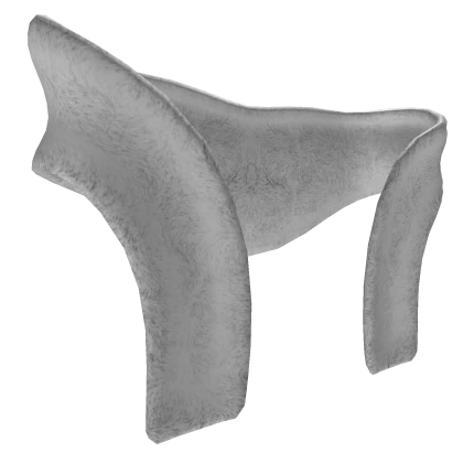 Plush Wrapped Fur Shawl in White