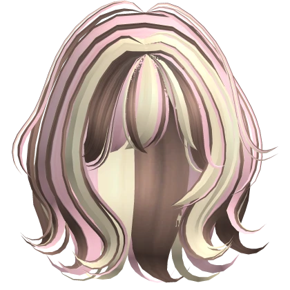 Cute Short Anime Messy Swirly Hair (Neapolitan)