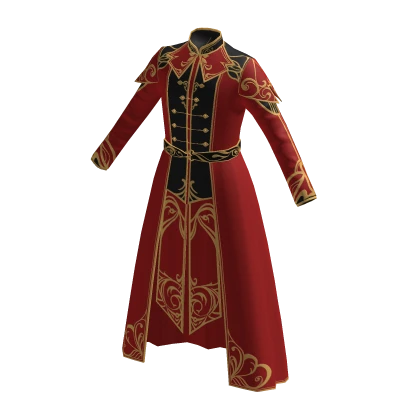 Red and gold royal prince coat