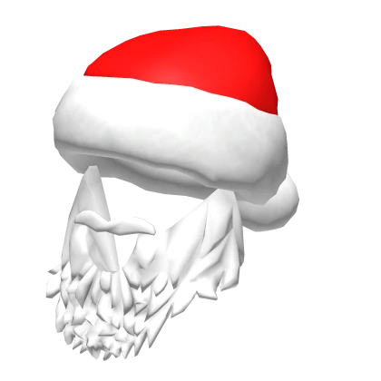 christmas santa hat with beard