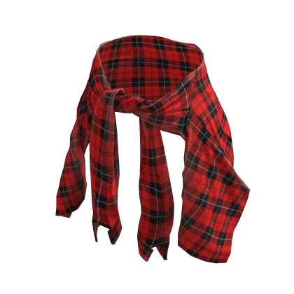 ✨ Red Flannel Shirt Tied Fall Comfy Emo Y2K Autumn