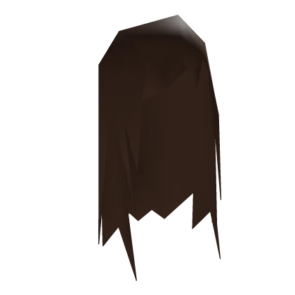 Long Choppy Low Poly Hair - Brown