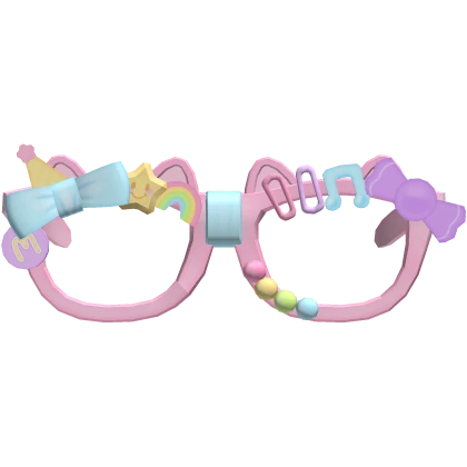 cute kawaii harajuku decora rainbow glasses