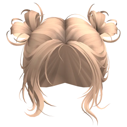Blonde Messy Bow Buns