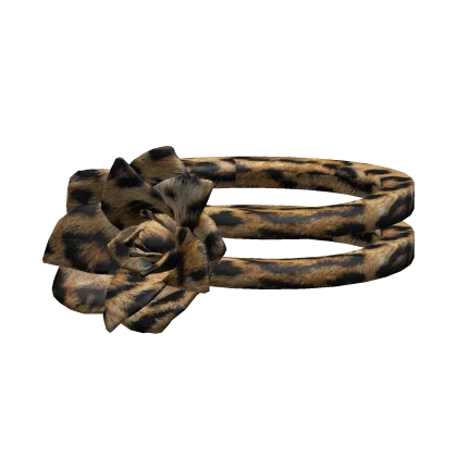 [3.0/Blush] Gyaru Leopard Rose Choker