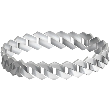 ♡ silver chain link choker