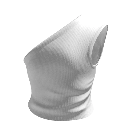 White One Shoulder Off Shoulder Crop Top