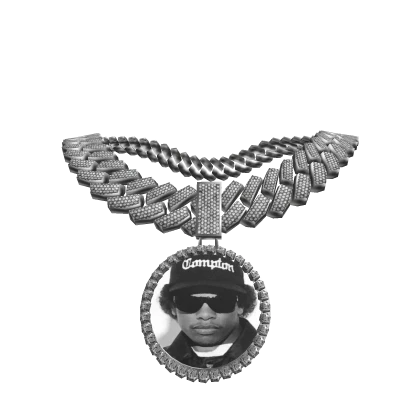 4.0 eazy e memorial cuban chain circle pendant