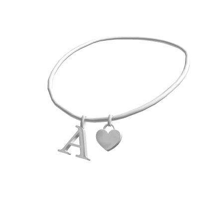 3.0 Initial Necklace: A (Silver)