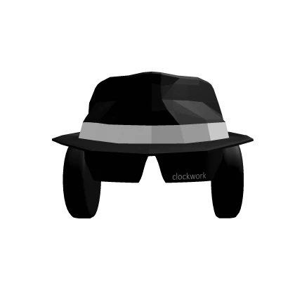 Fedora + Shades + Headphones Black