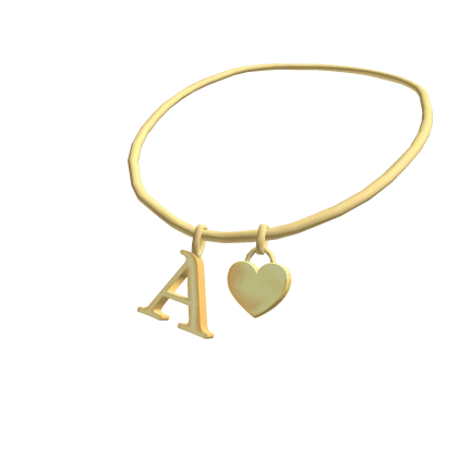 3.0 Initial Necklace: A (Gold)