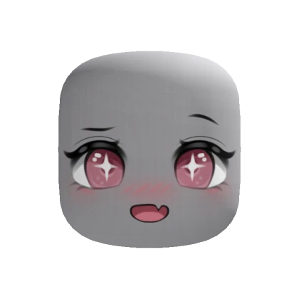 Happy Chibi Cute Blush Makeup Face (Customizable)