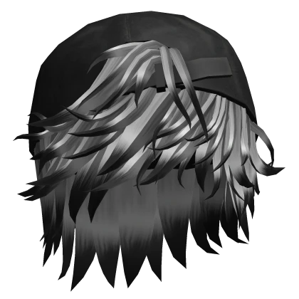 Messy Street Platinum Hair with Cap