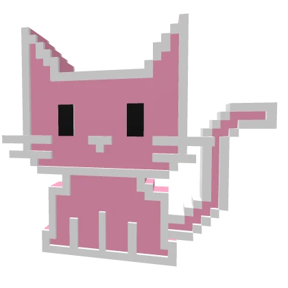 Pink 8-Bit Tabby Cat | Addon