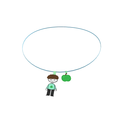 🍏 [3.0] glumjulug necklace w apple & jammy 🍏