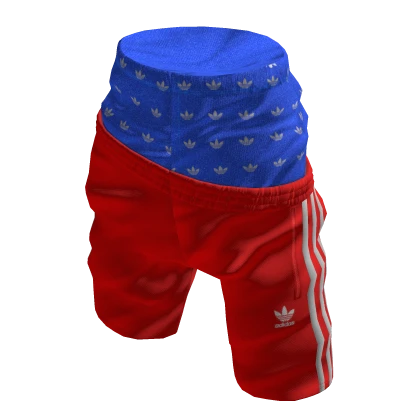adidas Low Slung Red Shorts