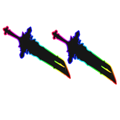 Cartoony Rainbow Sword Dual Pack