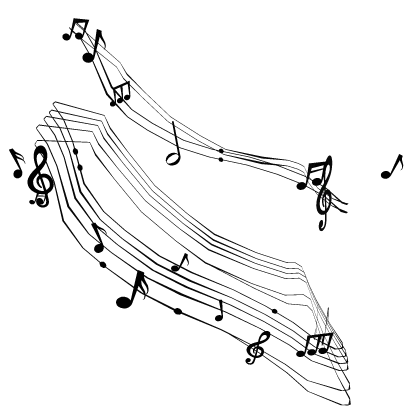 Black Music Notes On Waist 1.0