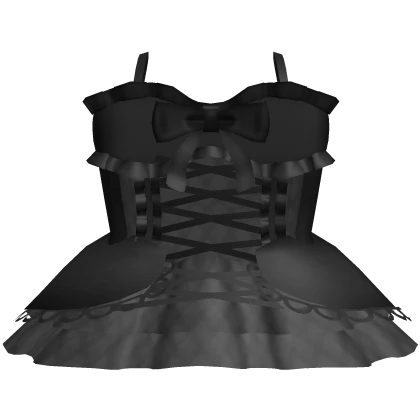 † : black gothic dolly lace corset dress 3.0