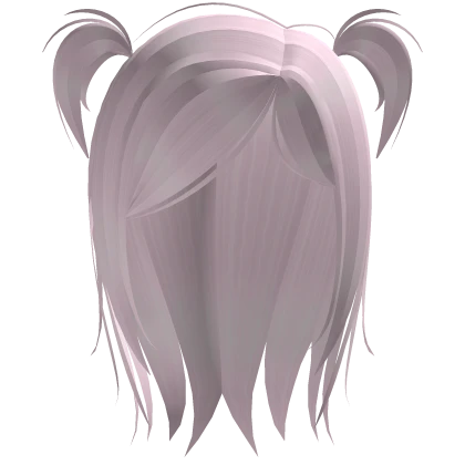 ♡ : side swept vamp pigtails emo hair baby pink