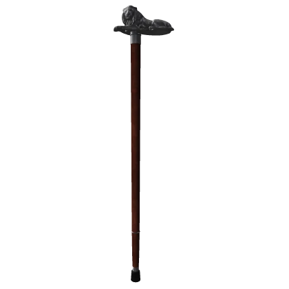 Silver Lion Cane