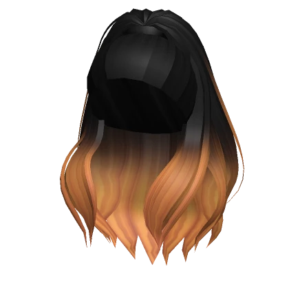 Wavy Halloween Half Up Ponytail