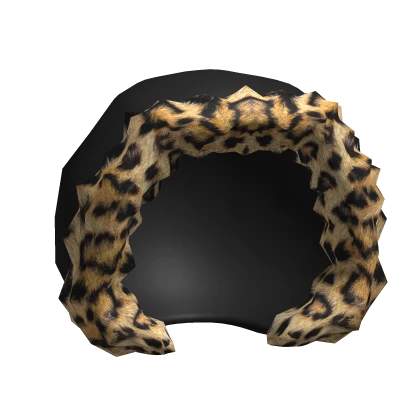 Y2K Leopard Fur Hood