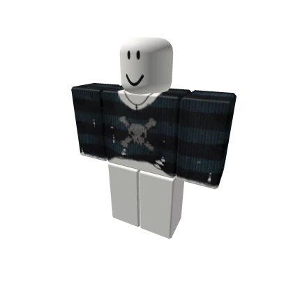 emo black striped y2k sweater 