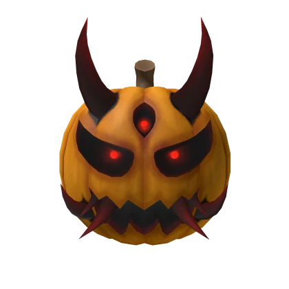Evil Oni Pumpkin Head