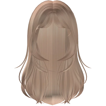 wavy layered soft wispy hime cut (blonde)