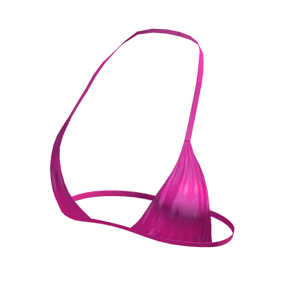 ⨾ Y2K Pink String Tied Bikini Top