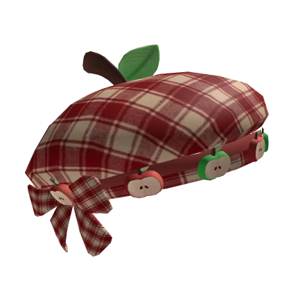 igari red twee apple leaf cottage mori kei beret🍎