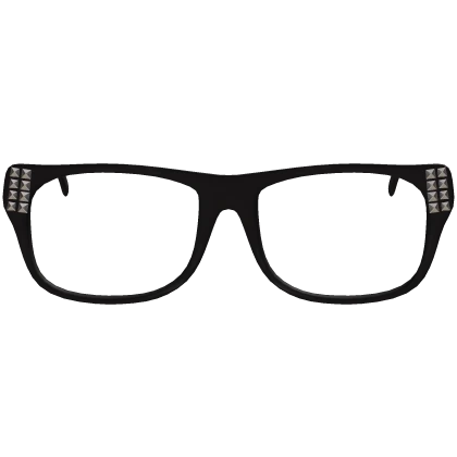 black studded scene emo glasses