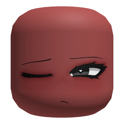 Colorable Eyes Sleepy Face - Red