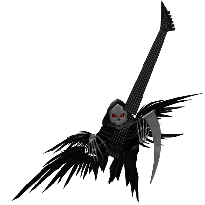  Gaian Vampire Reaper Skull Guitar