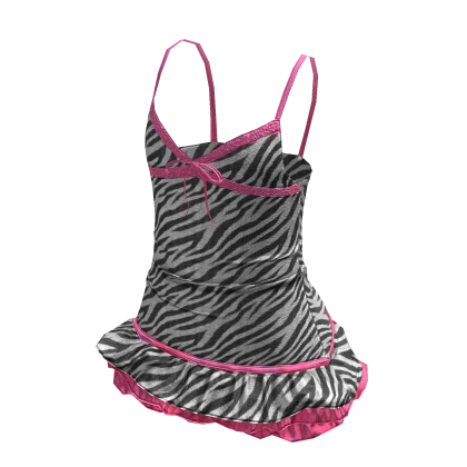 Y2K Gyaru Ganguro Lace Mini Dress | Pink Zebra