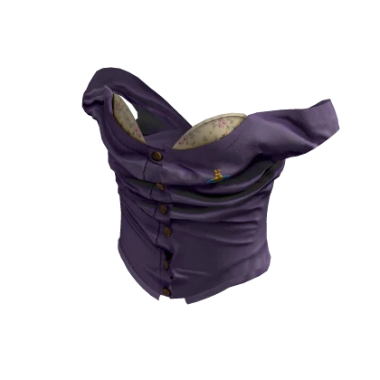 Off-Shoulder Sleeves Cardigan Corset (Lavender)