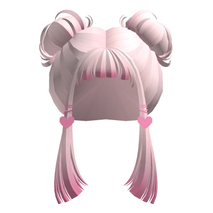 Light Pink Cute Short Pony Buns - RBCs
