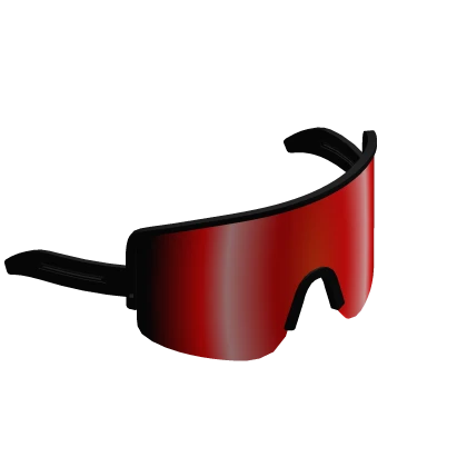 Red Tactical Visor Sunglasses