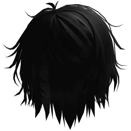 Messy Pixie Cut Anime Hairstyle in black