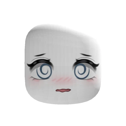 Scared Chibi Cute Blush Makeup Face
